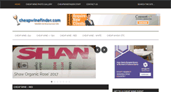 Desktop Screenshot of cheapwinefinder.com